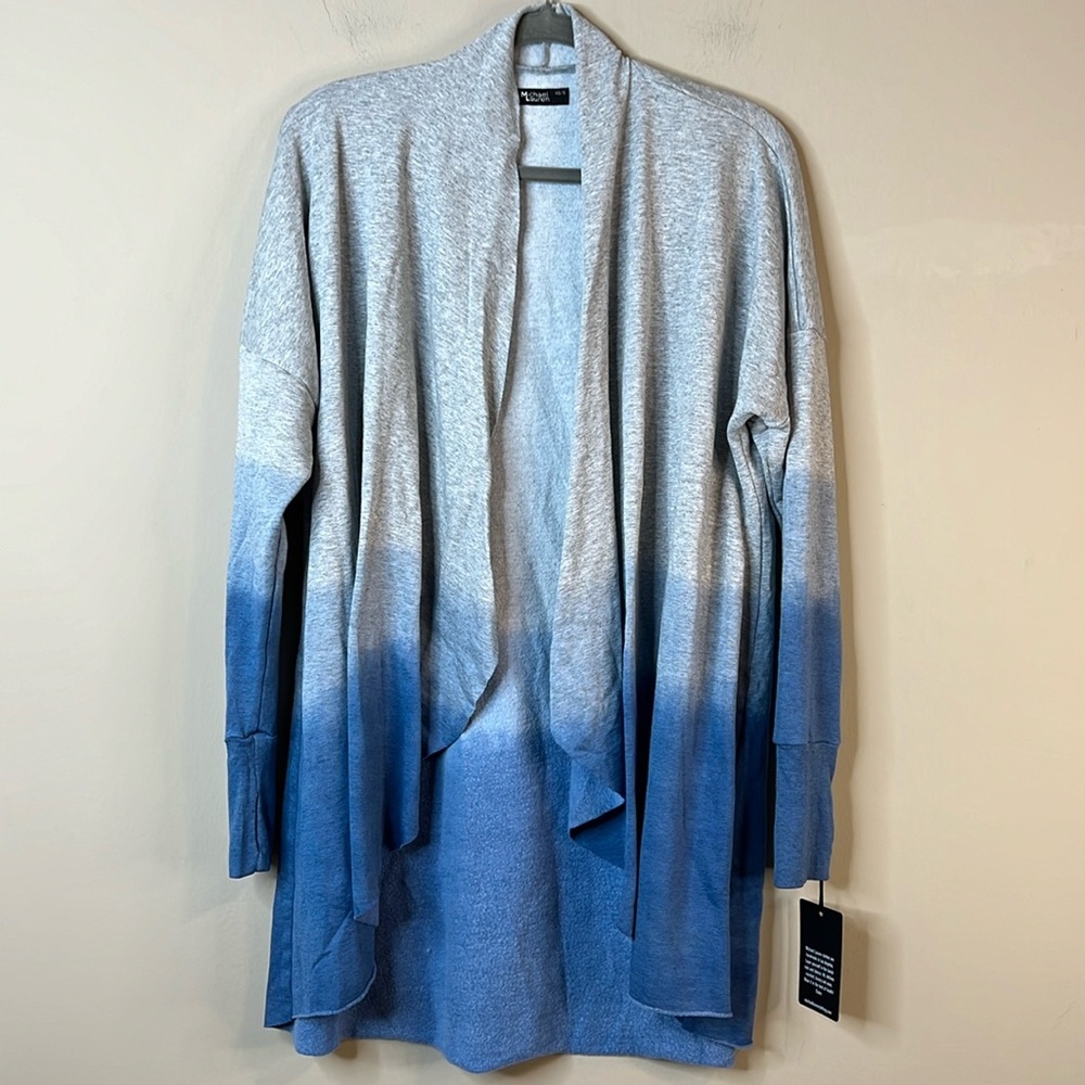 Revolve Michael Lauren waterfall ombré open front cardigan NWT - Picture 2 of 8